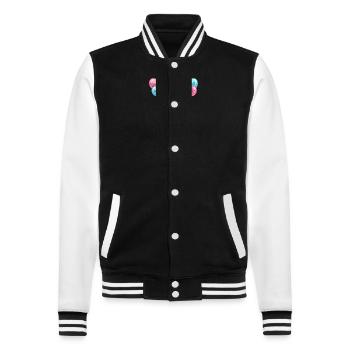 Esel Geburtstag Baby - College-Sweatjacke - Schwarz/Weiß - Vorne - Nik (191cm) & Marisol (170cm)