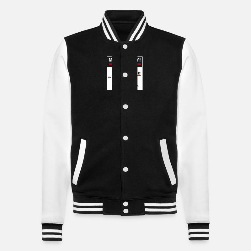 Mathematik - College-Sweatjacke - Schwarz/Weiß