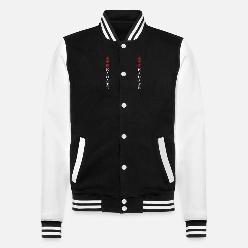 Karate - College-Sweatjacke - Schwarz/Weiß