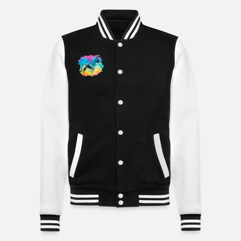 Boxer Retro - College Sweat Jacket - black/white