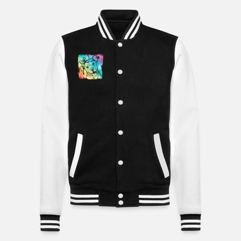 Pitbull Retro - College-Sweatjacke - Schwarz/Weiß