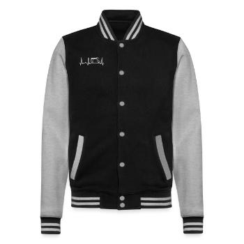 Camping Caravane Campeur - Veste Teddy - noir/gris chiné - Devant - Nik (191cm) & Marisol (170cm)