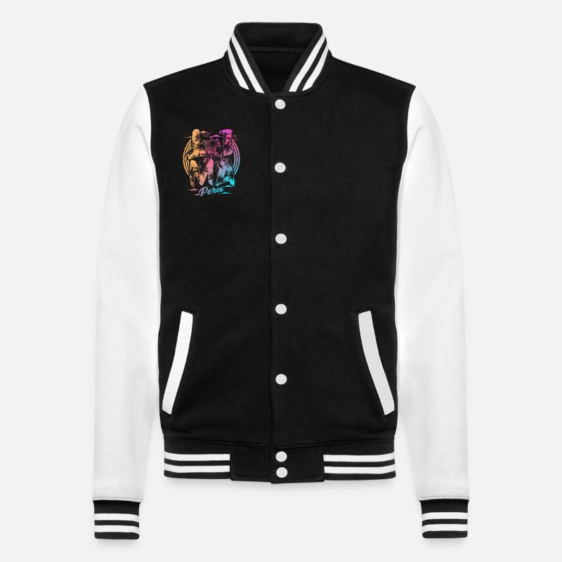 Lima Pérou Vacances Souvenirs - Veste Teddy - noir/blanc