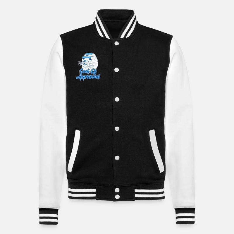 Drôle de sceau d’approbation - Veste Teddy - noir/blanc