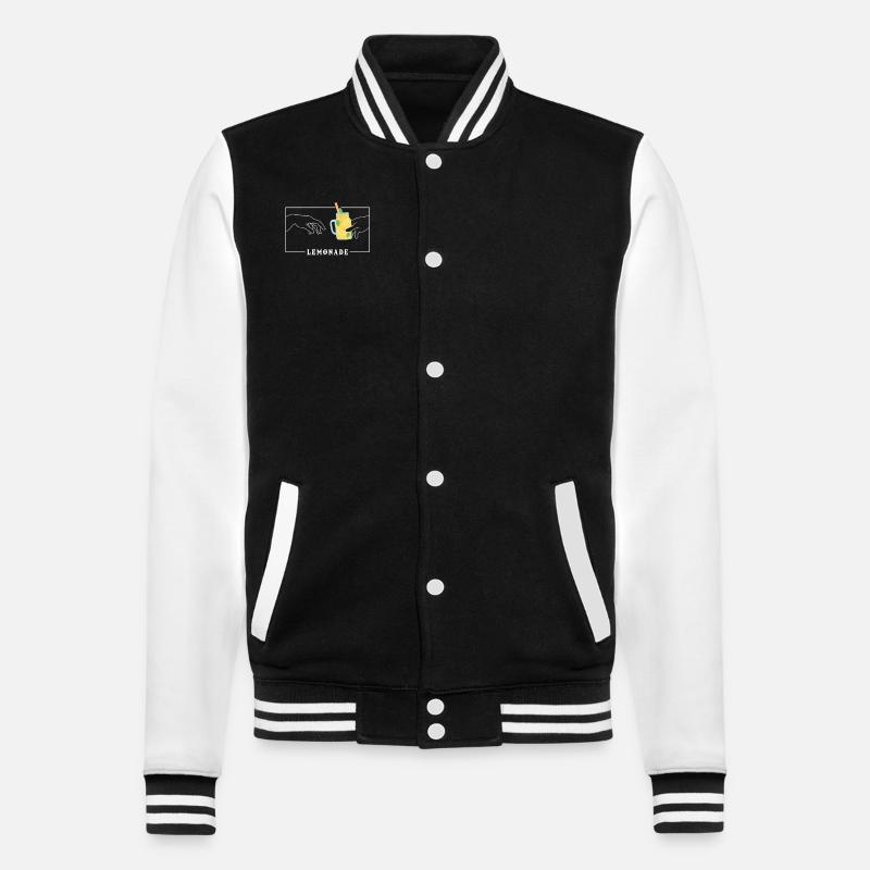 Michel-Ange Création d’Adam Lemonade - Veste Teddy - noir/blanc