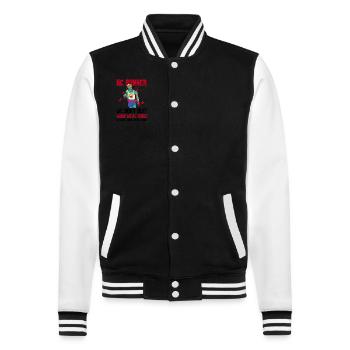 Xc-laufdesign Für Xc-läufer - College Sweat Jacket - black/white - Front - Nik (191cm) & Marisol (170cm)