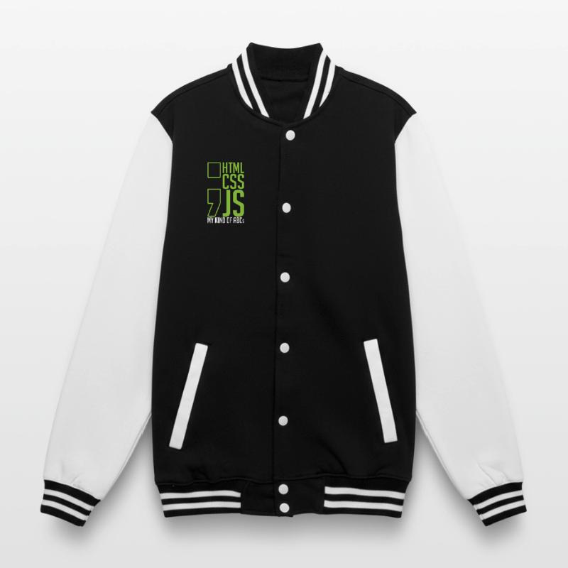 web developer gift html css js my kind of College Sweat Jacket