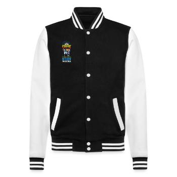Tenue de pom-pom girl - Veste Teddy - noir/blanc - Devant - Nik (191cm) & Marisol (170cm)
