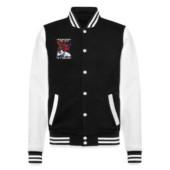 Traders boursiers, traders Forex, trading investisseur - Veste Teddy - noir/blanc - Devant - Nik (191cm) & Marisol (170cm)