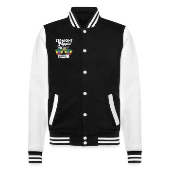 Straight Trippin' Ethiopia Vacation Tour Travel - Veste Teddy - noir/blanc - Devant - Nik (191cm) & Marisol (170cm)
