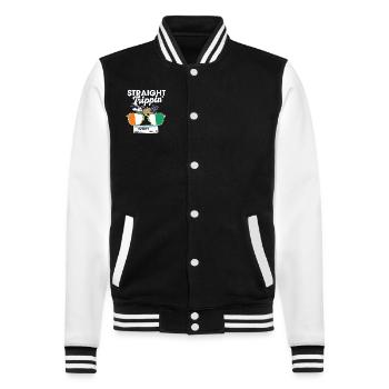 Straight Trippin' Ivory Vacation Tour Travel Trip - Veste Teddy - noir/blanc - Devant - Nik (191cm) & Marisol (170cm)