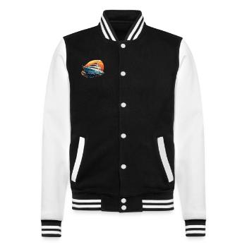 Yacht boat - Veste Teddy - noir/blanc - Devant - Nik (191cm) & Marisol (170cm)