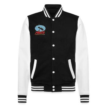 Ants Ant Farm Formicarium Ant Gift - College Sweat Jacket - black/white - Front - Nik (191cm) & Marisol (170cm)