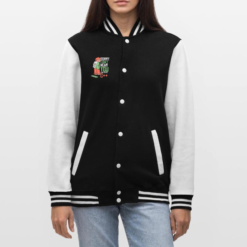 Can't Hear You Only Speak C++ Developer Coder College-Sweatjacke