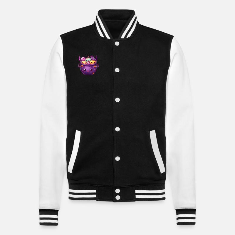 Sorcière mignonne - Veste Teddy - noir/blanc