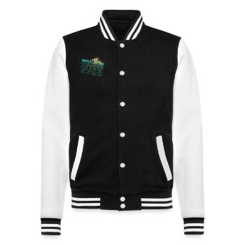 Nostalgique Vintage Pixel Gamer - Veste Teddy - noir/blanc - Devant - Nik (191cm) & Marisol (170cm)