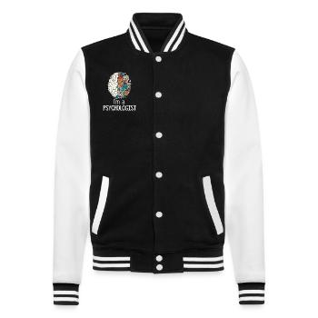 I'm A Psychologist - College Sweat Jacket - black/white - Front - Nik (191cm) & Marisol (170cm)