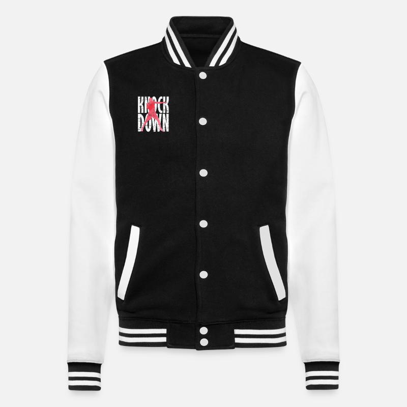 Boxe Knock Down - Veste Teddy - noir/blanc