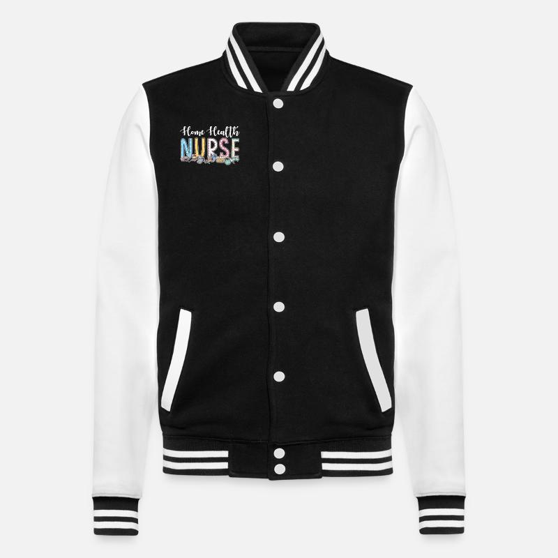 Infirmières à domicile - Veste Teddy - noir/blanc