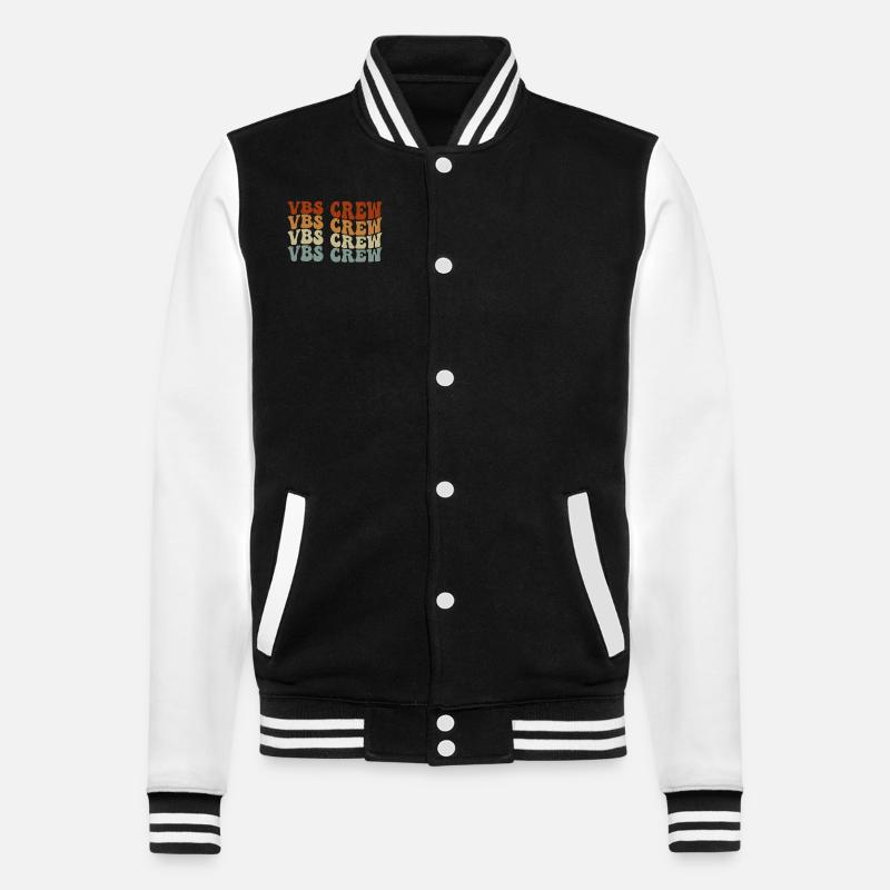 VBS Crew - College Sweat Jacket - black/white
