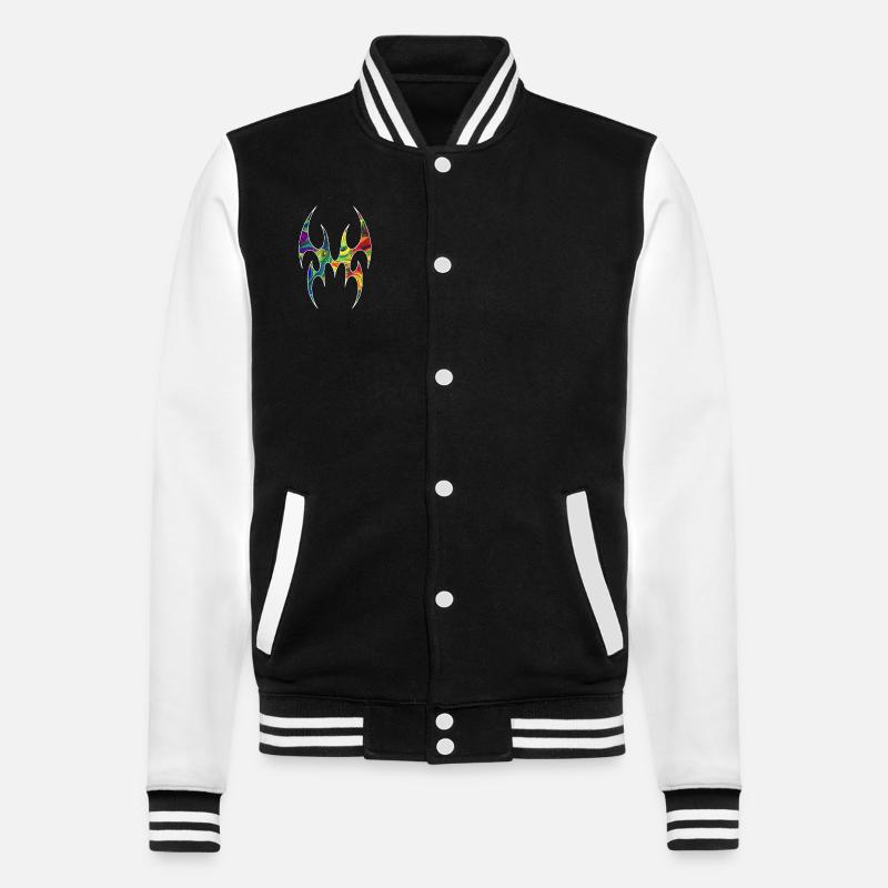 Alien Spider marmor - College-Sweatjacke - Schwarz/Weiß