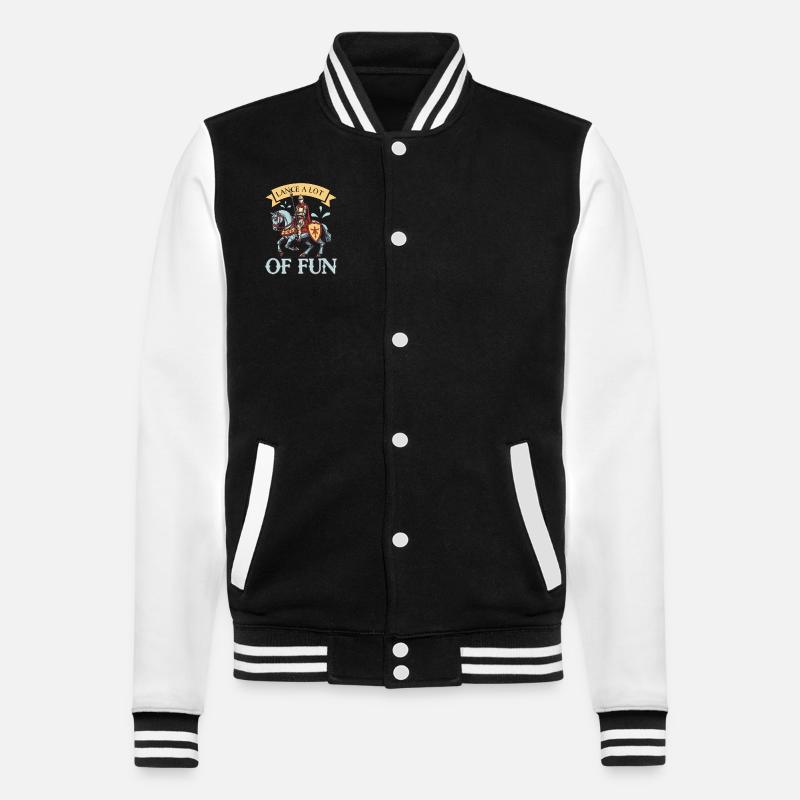 Chevalier Chevalier Armure Renaissance Médiévale - Veste Teddy - noir/blanc