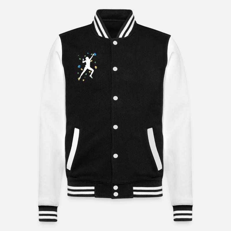 Bloc Bloc Escalade de bloc Bloc Bloc Bloc - Veste Teddy - noir/blanc