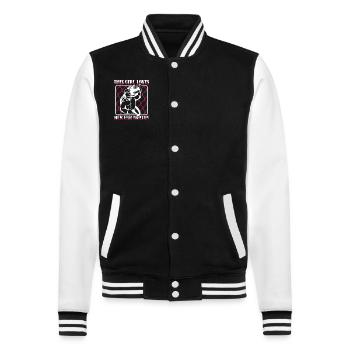 This Girl Loves Her Electrician Electrical Engineer - College Sweat Jacket - black/white - Front - Nik (191cm) & Marisol (170cm)