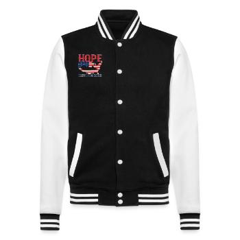 Submariner Submarines Veteran Proud Mom - College Sweat Jacket - black/white - Front - Nik (191cm) & Marisol (170cm)