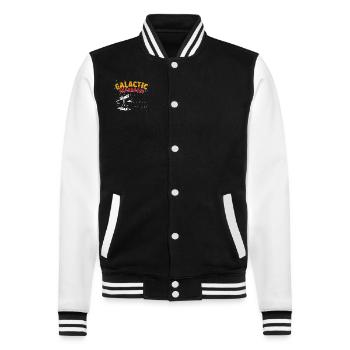 Space Photography Stargazing Telescope Astronomy - College Sweat Jacket - black/white - Front - Nik (191cm) & Marisol (170cm)