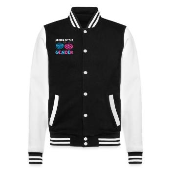 Keeper Of The Gender - College Sweat Jacket - black/white - Front - Nik (191cm) & Marisol (170cm)