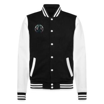 Gruseliger Halloween-horror-seuchendoktor - College-Sweatjacke - Schwarz/Weiß - Vorne - Nik (191cm) & Marisol (170cm)