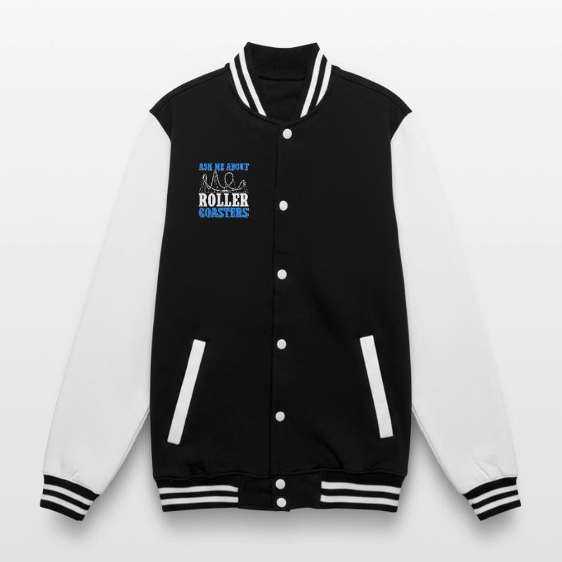 Roller Coaster Roller Coaster Roller Coaster Gift College Sweat Jacket