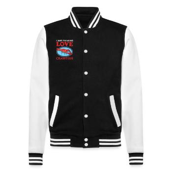 Flusskrebse Meeresfrüchte Edelkrebs Geschenk - College-Sweatjacke - Schwarz/Weiß - Vorne - Nik (191cm) & Marisol (170cm)