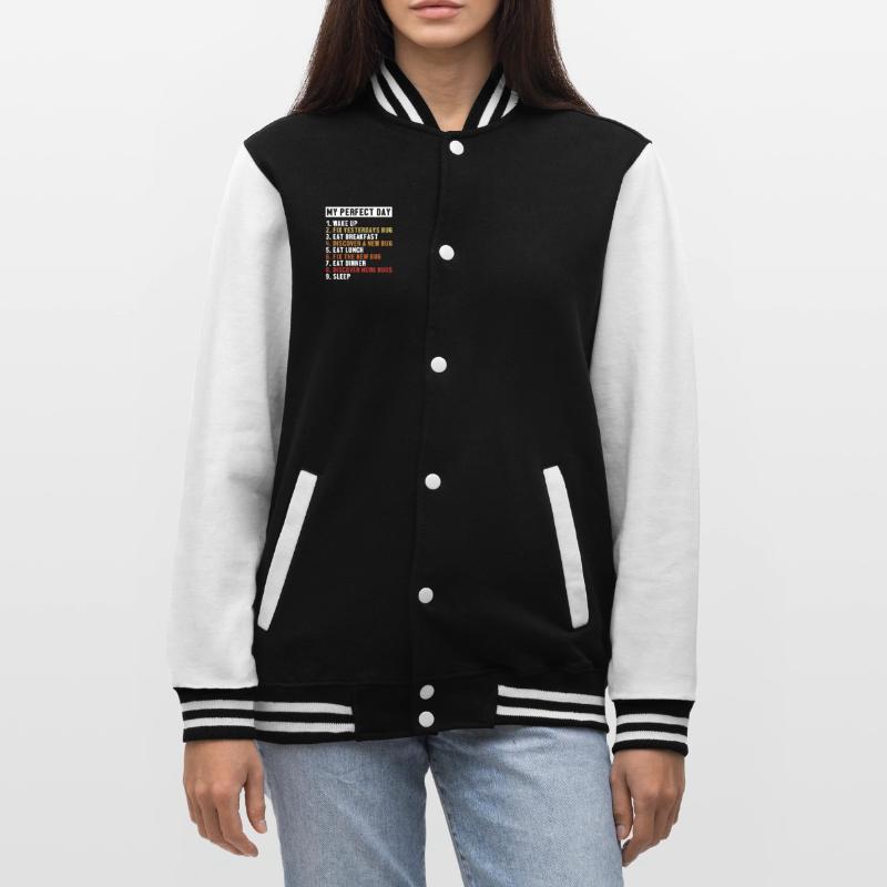 Correction de bugs Perfect Day Développeur Codeur Programmeur Veste Teddy