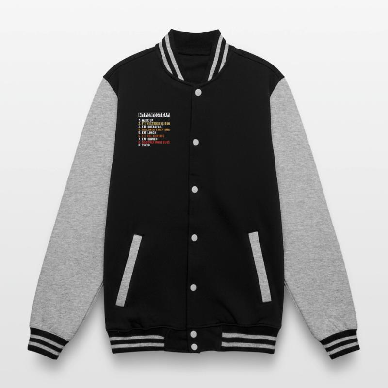 Fix Bugs Perfect Day Developer Coder Programmierer College-Sweatjacke