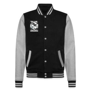 Sandhill Kranichliebhaber Vogelbeobachtung - College-Sweatjacke - Schwarz/Grau meliert - Vorne - Nik (191cm) & Marisol (170cm)
