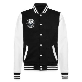 Healthy Heartbeat Février Sensibilisation au cœur - Veste Teddy - noir/blanc - Devant - Nik (191cm) & Marisol (170cm)