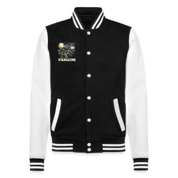 Astrophotography Astronomy Space Camera - College Sweat Jacket - black/white - Front - Nik (191cm) & Marisol (170cm)