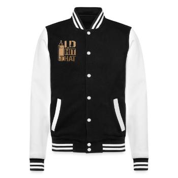 J’avais frappé cette boxe - Veste Teddy - noir/blanc - Devant - Nik (191cm) & Marisol (170cm)