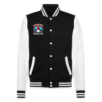 Garden Gnomes Gnome Lover Funny Gnome Gardening - College Sweat Jacket - black/white - Front - Nik (191cm) & Marisol (170cm)