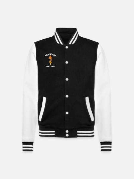 Bouldering enjoy the Way - College Sweat Jacket - black/white