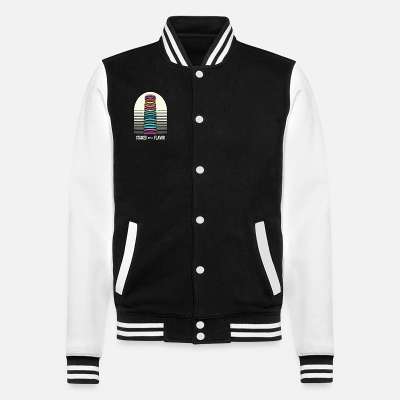 Macaron lovers French macarons - College Sweat Jacket - black/white