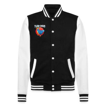 Vogelliebhaber Flugfähiger Vogel Dodo - College-Sweatjacke - Schwarz/Weiß - Vorne - Nik (191cm) & Marisol (170cm)