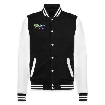 Specials The Best Part Of The Day - College Sweat Jacket - black/white - Front - Nik (191cm) & Marisol (170cm)