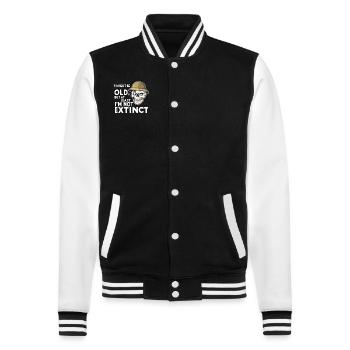 Archäologie Archäologe Historische Erkundung - College-Sweatjacke - Schwarz/Weiß - Vorne - Nik (191cm) & Marisol (170cm)