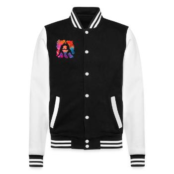Lutte - Veste Teddy - noir/blanc - Devant - Nik (191cm) & Marisol (170cm)