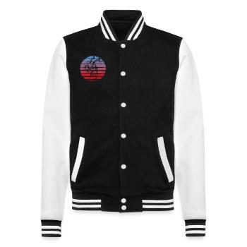 Lutte - Veste Teddy - noir/blanc - Devant - Nik (191cm) & Marisol (170cm)
