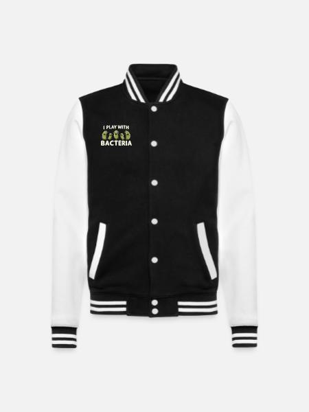 Microbiologist Microbiology Lab Staph Biology - College Sweat Jacket - black/white
