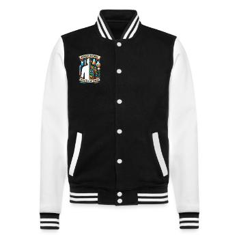 Microbiologist Microbiology Lab Staph Biology - College-Sweatjacke - Schwarz/Weiß - Vorne - Nik (191cm) & Marisol (170cm)